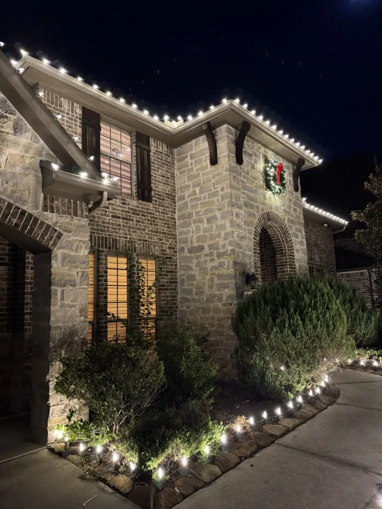 View christmas light installation project in Sun Prairie
